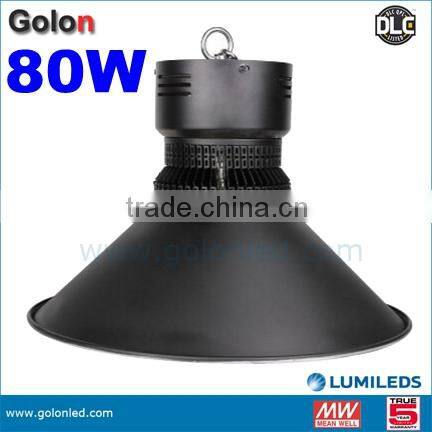 80w led highbay light CE RoHS DLC 5 years warranty led 8000 lumen