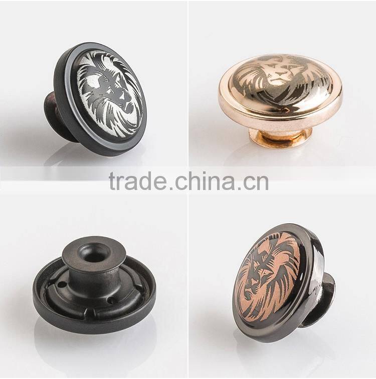 Fashion rack plating metal button jeans button