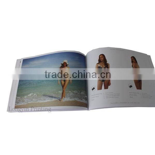 Custom fashion magazine, photo book with perfect binding printing