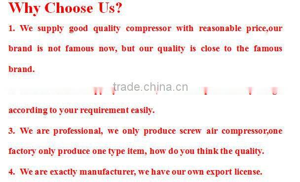 30 KW 8 / 10 bar air portable silent cheap oil free screw compressor ac for sale