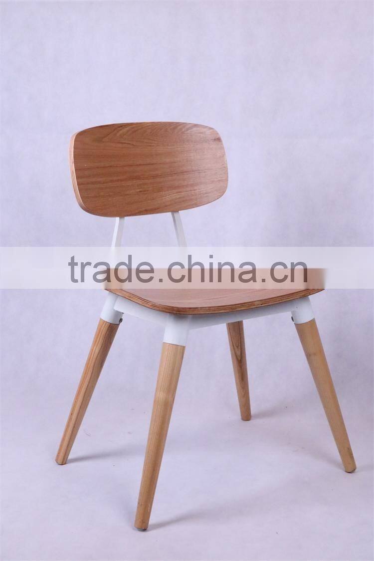 2016 New Design Restaurant Furniture Walnut/Ash Wood Dining Chair