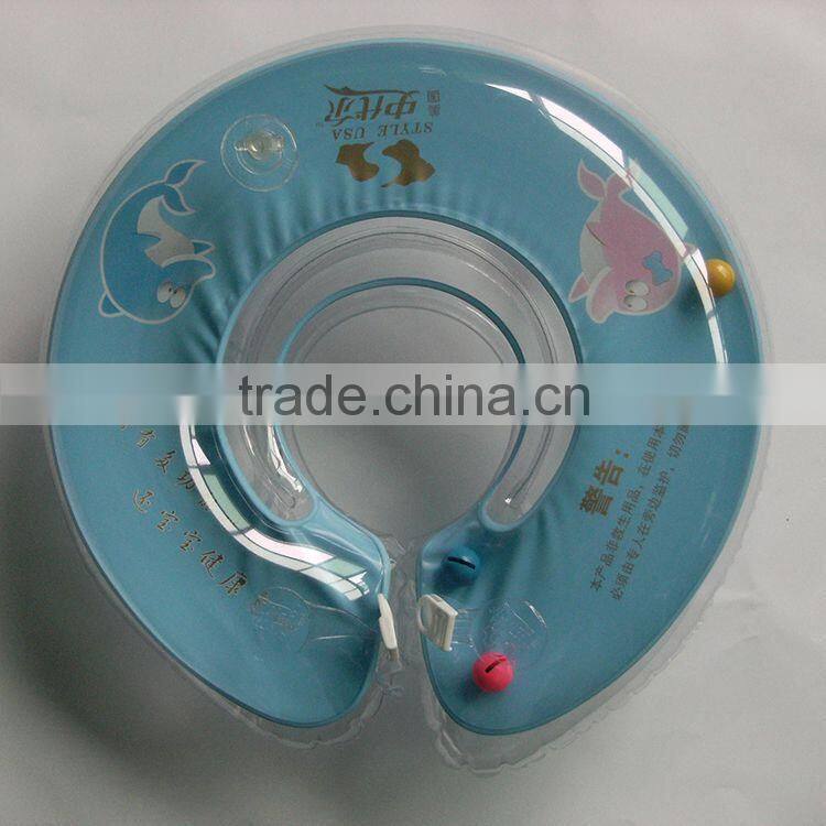 comfortable apple shape pvc inflatable neck ring, apple shape neck ring for baby