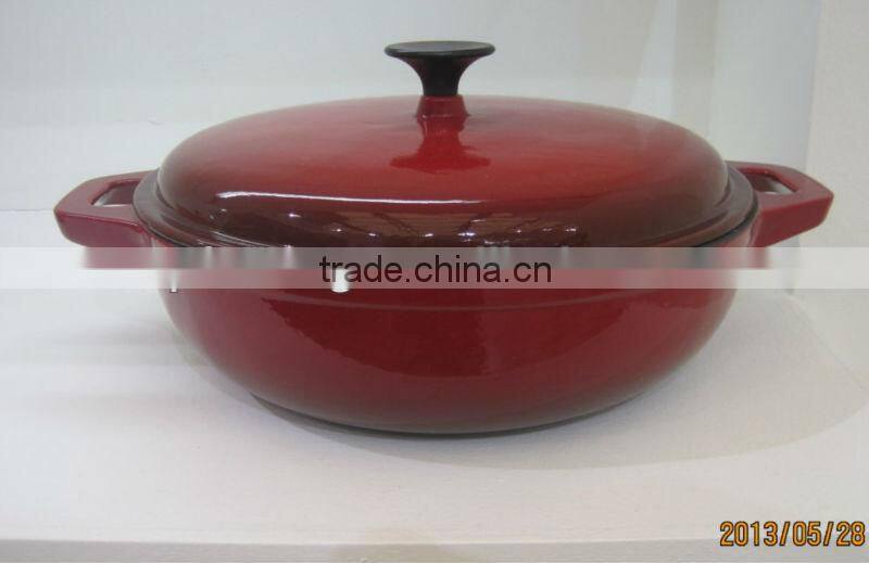 cast iron oval casserole