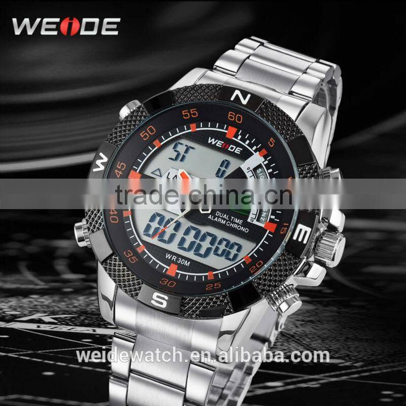 WH1104-3WEIDE 2014 water resistant quartz watch japan movement trendy big watches top 10 wrist watch brands