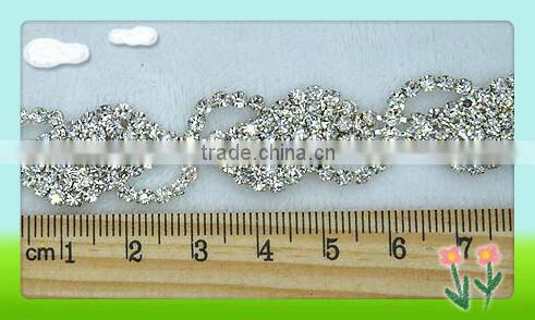2015 Fashion decorative cheap rhinestone trim