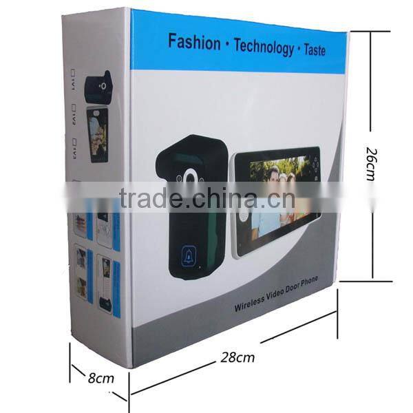 Night Vision Apartment Building Wireless Security System Monitor and Camera