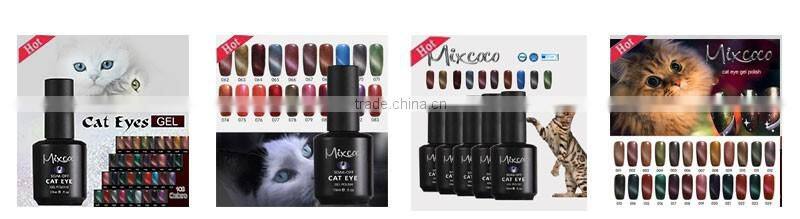 2016 wholesale Mixcoco uv nail gel/color gel nail polish/cat eye color gel nail polish