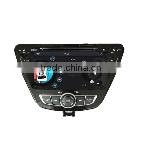 car multimedia for hyundai elantra 2014 with CD player car rear view camera headrest monitor 1080P 10disc