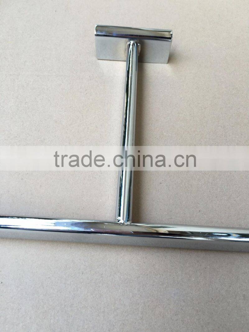 T-Rail Chrome Hanging Rail Metal Hanger Pegboard Hook