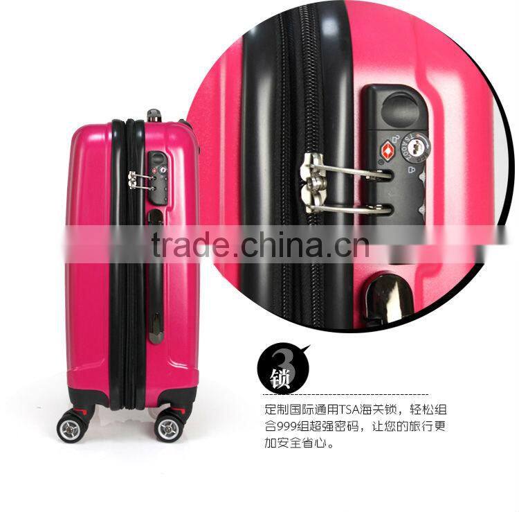 2014 china alibaba hot sale beautiful travel bag on wheels in full size