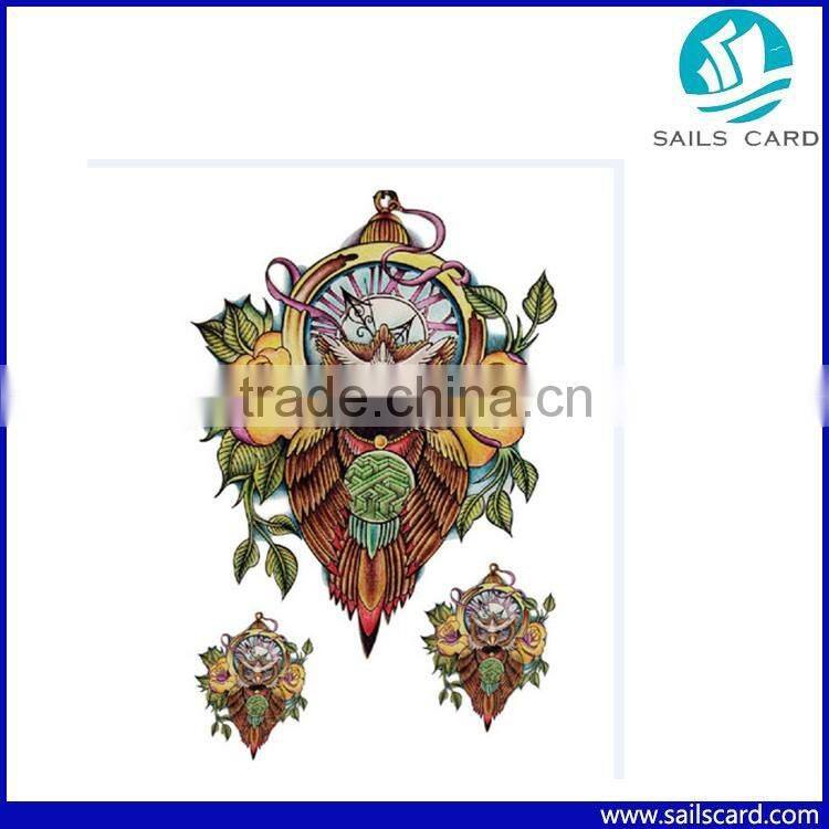 Delicate Cool Men Creative sticker Black Dragon Waterproof Temporary Tattoo Stickers with package