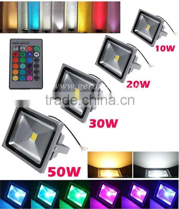 Cheapest High Quality CE ROHS 10W 20W 30W 50W Color Changing Outdoor LED Flood Light