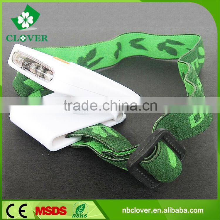 New rechargeable 80 lumens ABS material 3 LED sensing mini clip led cap light
