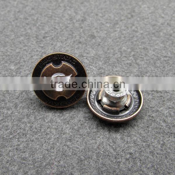Classic copper plating buttons for jeans