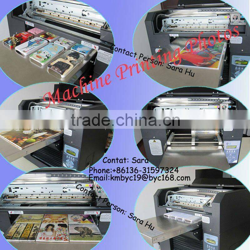 Factory price A2 format inkjet crystal printer flatbed