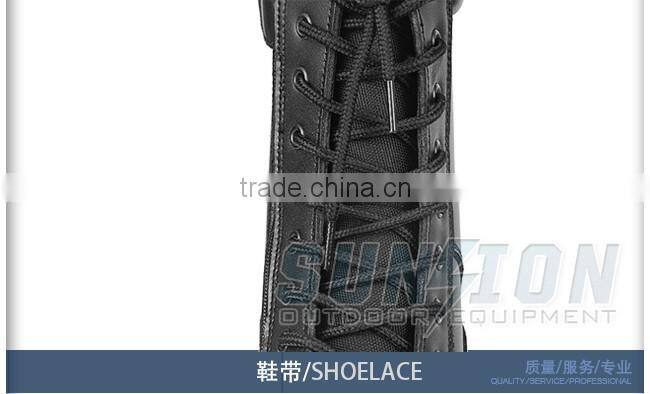 Tactical Boots Featuring Fanscinate design using waterproof nylon and cowhide leather.