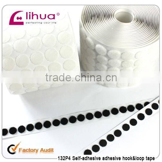 Guangzhou pure nylon round self-adhesive hook and loop