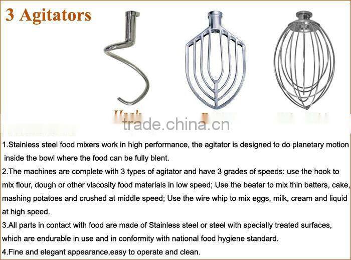 Commercial vertical gear for kitchen food mixer