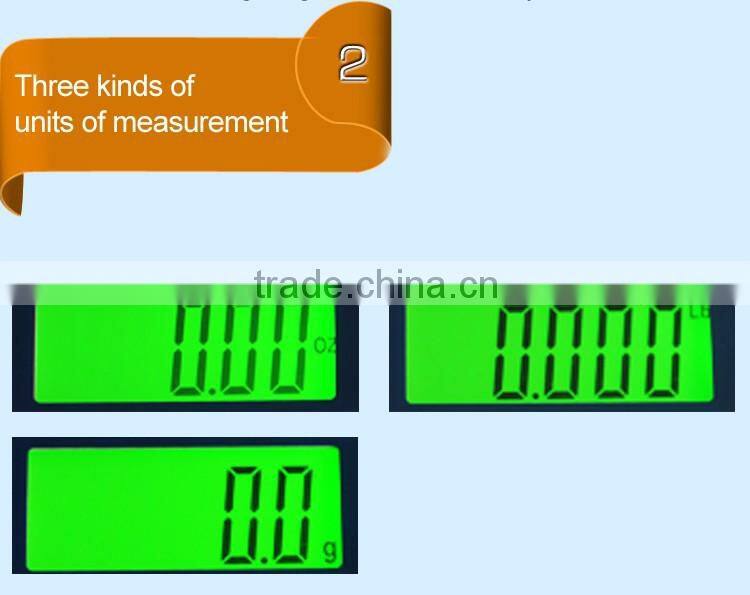 Promotional indoor use electronic digital weighing kitchen scale WH-B07L