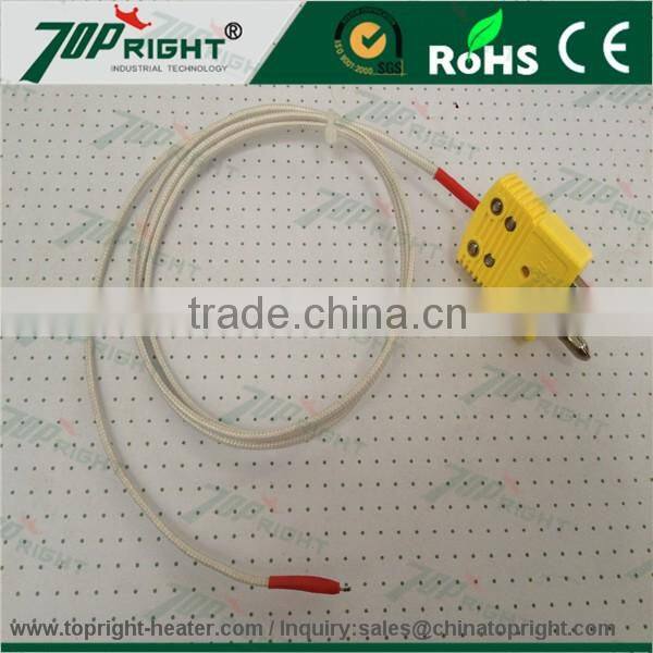 Double Needle Thermocouple with Spring Cable