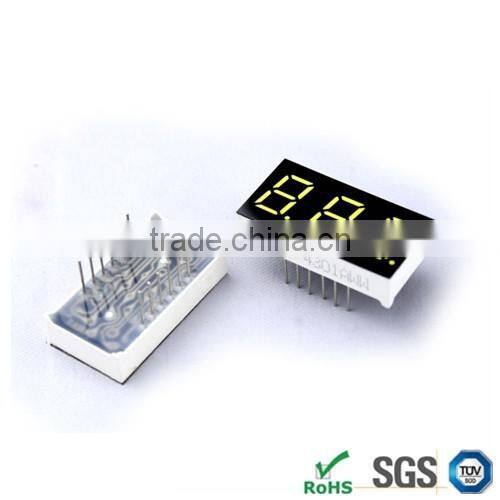 SZ Manufacturer price 2.3 inch 7 segment led display with 3 digits