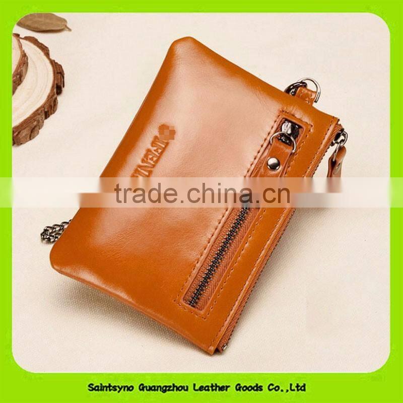 16123 High quality handmade real Leather coin purse