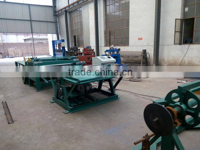Flat sheet leveling and cutting machine production line