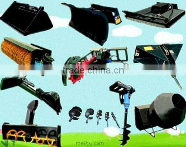 New Useful Chinese skid steer loader with 4 in 1 bucket