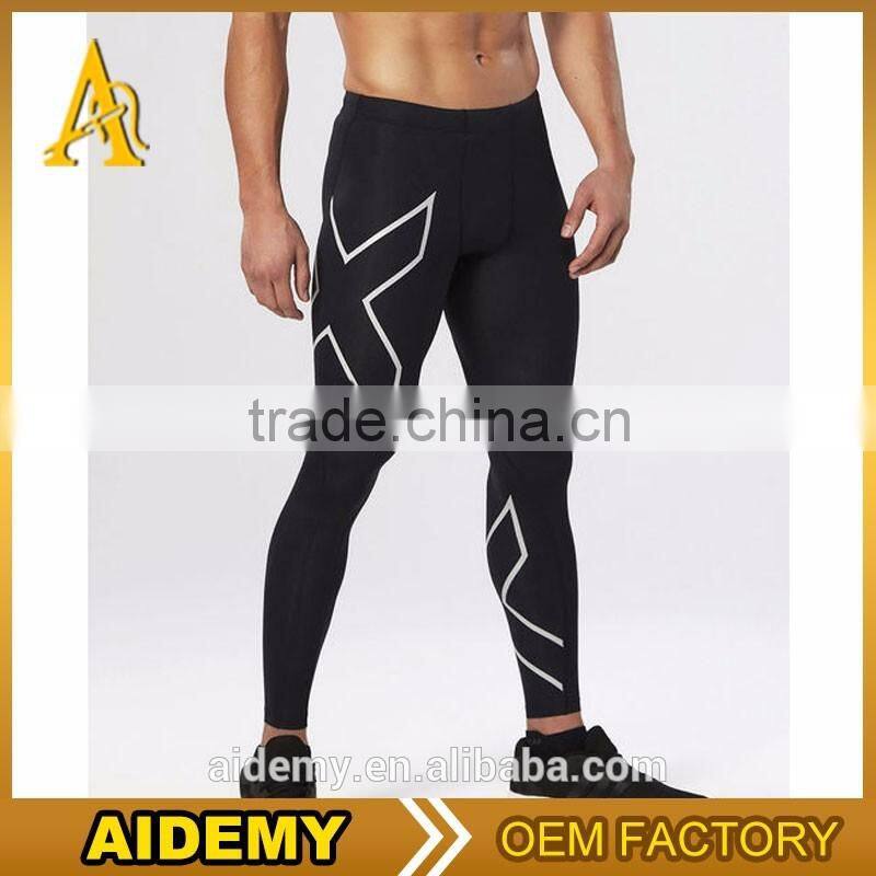 wholesale long running tights nylon spandex sport compression leggings pants