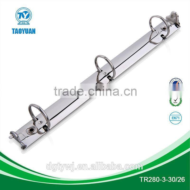 Customized hot sale 3 ring binder clip (TD 280-3-25/20) with trigger