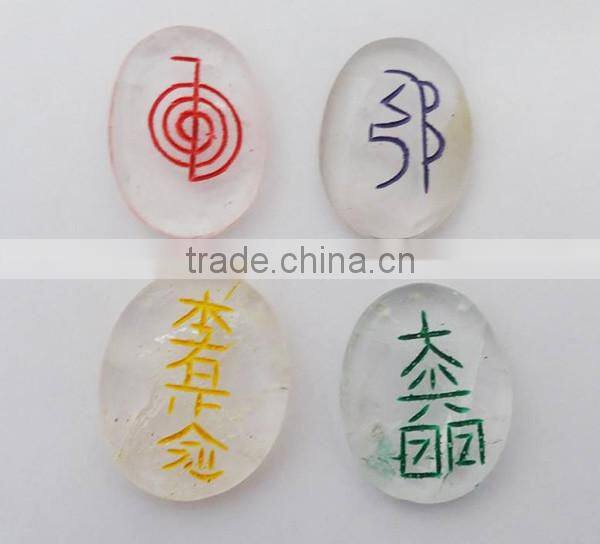 Rock Crystal Quartz Colorful Usai Reiki Set | Reiki Healing Crystals