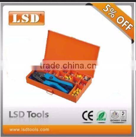 LSD good quilty tool kit sets professional for crimping cable ferrules AN-056TH combination tools in metal box