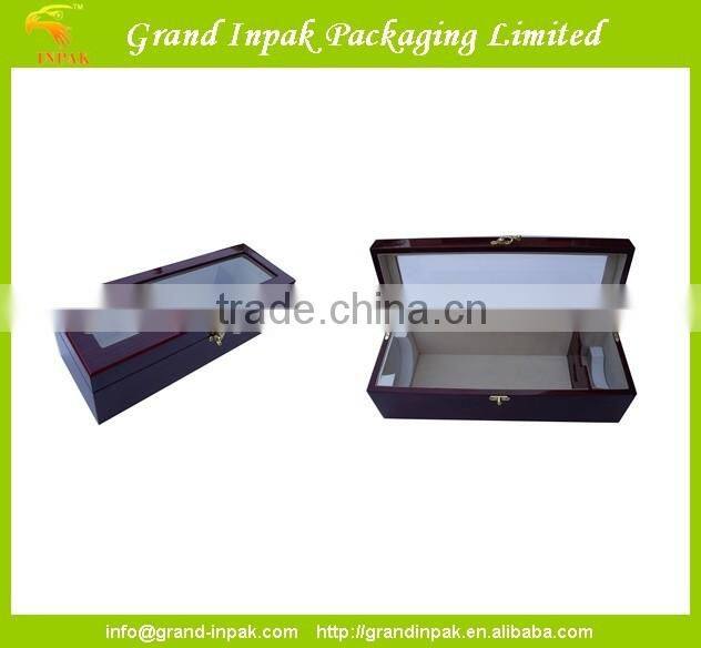 Wooden Win box with lock and insert