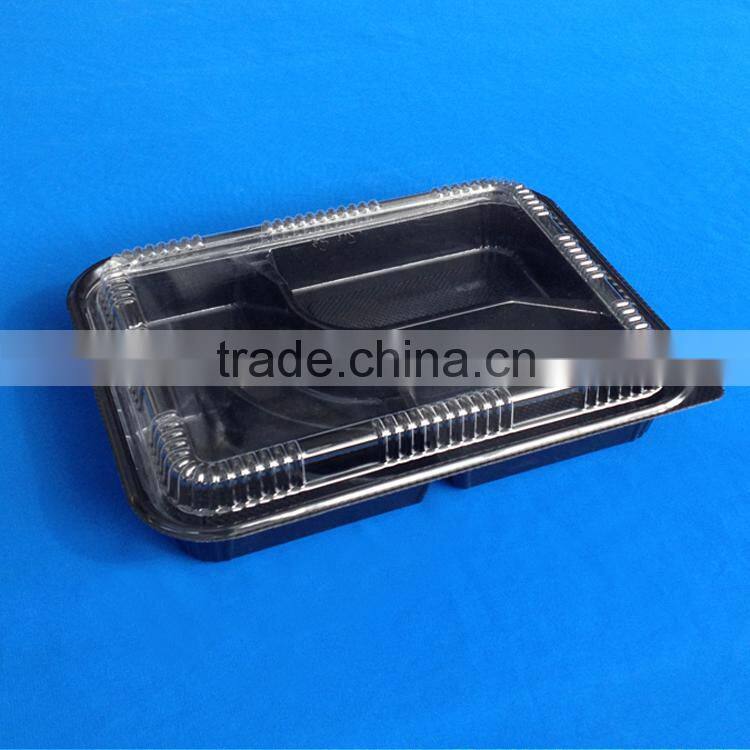Plastic Disposable Lunch Box with Compartments