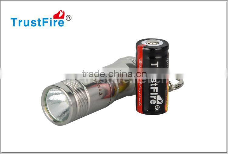 Mini flashlight stainless steek housing keychain led light promotional key holder TrustFire MINI-01 flashlight
