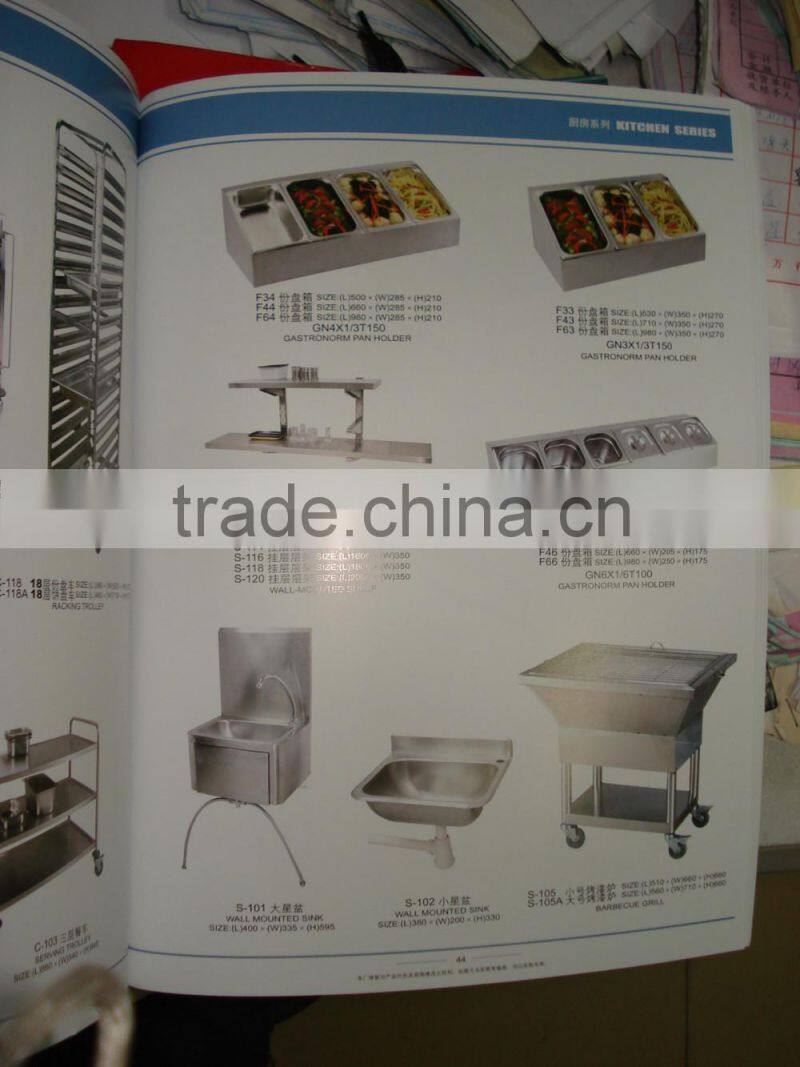 2 Tiers Stainless Steel Trolley for Restaurant or Kitchen Stainless Steel Trolley