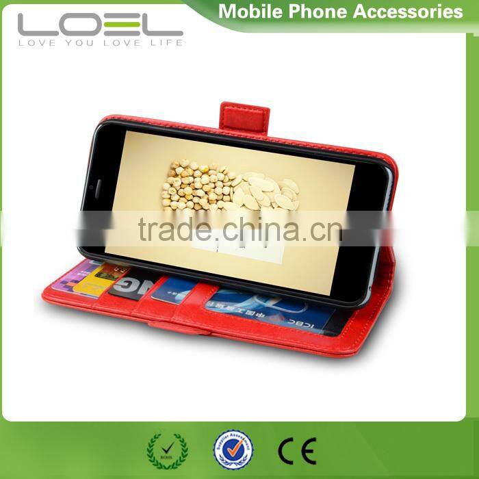 Stand wallet flip leather case cover for iphone 6 6s with card slots