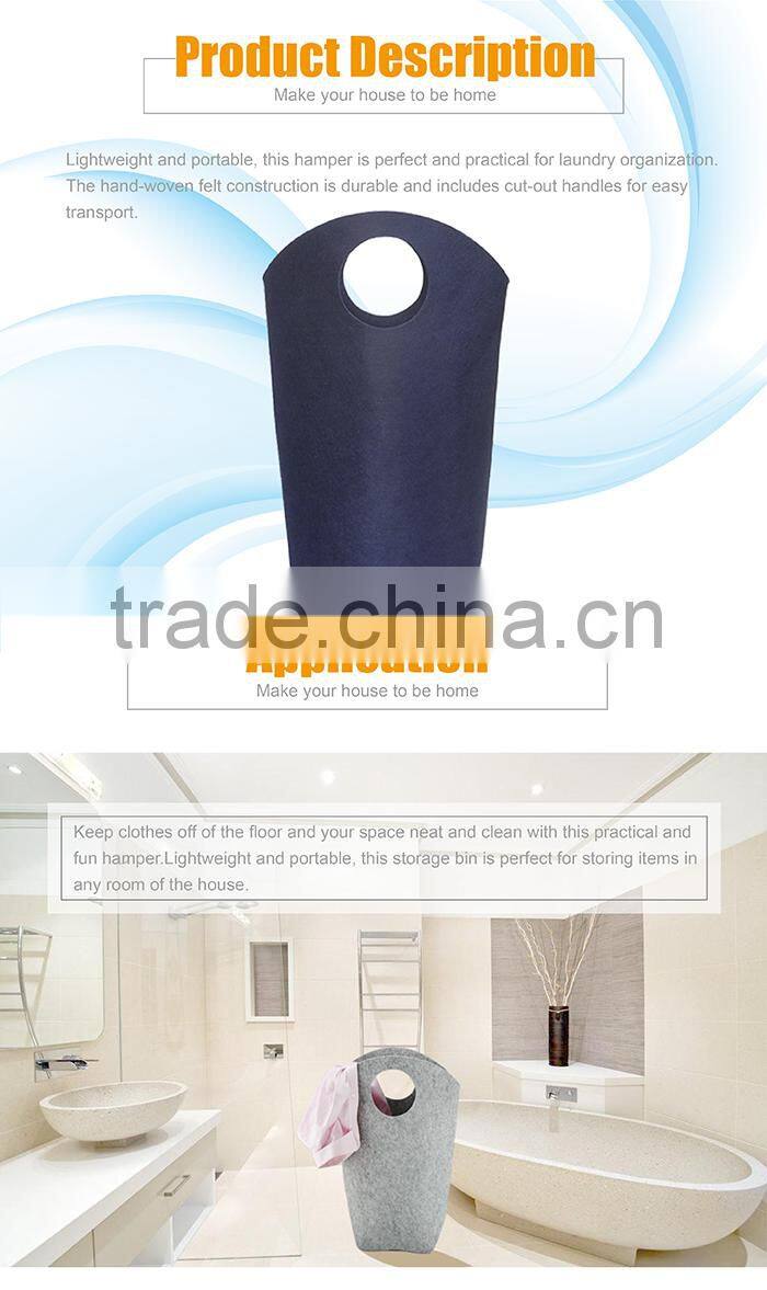 2016 China Popular Wide-Use Felt Wholesale Laundry Hamper