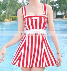 BSC105 Fashion women sexy one piece pure skirt bikini swimwear