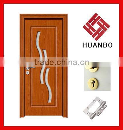 Interior wooden PVC MDF Doors for hotels (HB-8222)