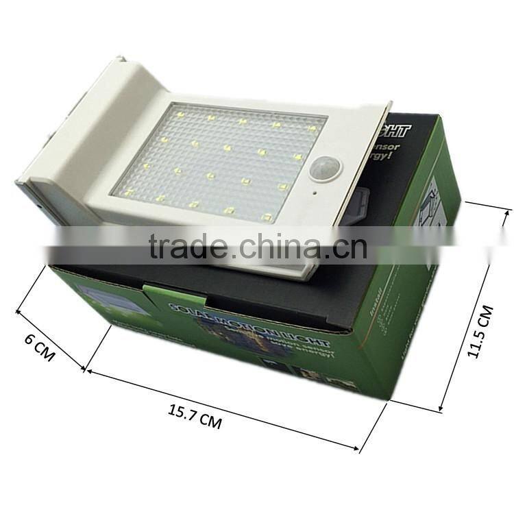 20 led panel texture lampshade 1800mah Ni-MH battery PIR sensor + Voice control solar mini garden light