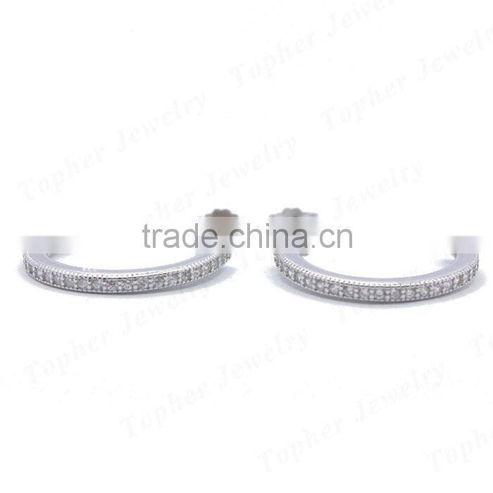Wholesale small sterling silver hoop earrings