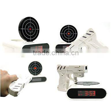 Novelty LED Digital Shooting Target Laser Alarm Clock