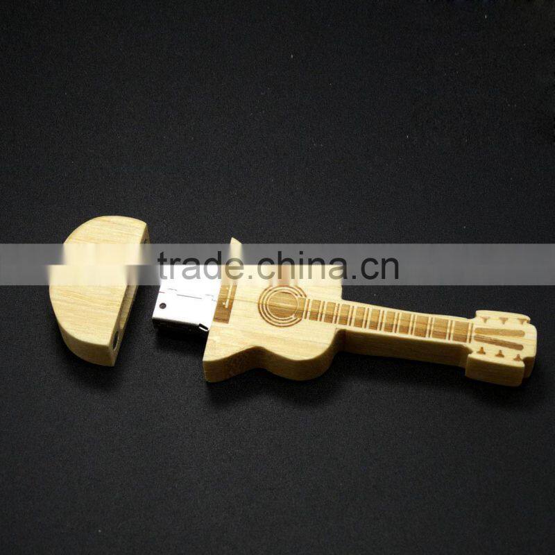 bamboo wooden guitar usb flash drive guitar shaped usb