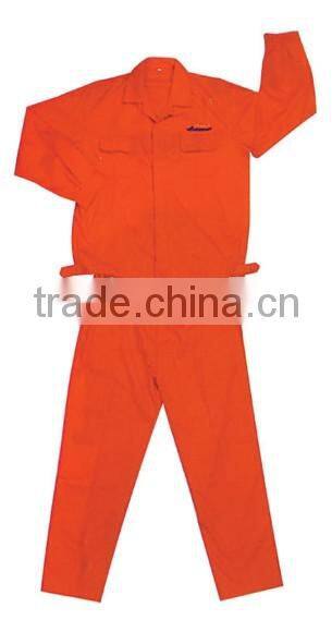 Red cotton working suit, T/C working suit supplier