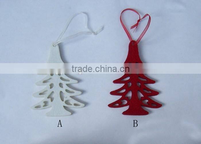 Christmas Felt stars/deer/tree Hanging decoration xmas tree ornament gifts in red and white