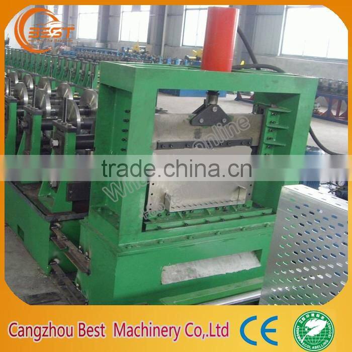 perforated sheet machine cable tray making machine
