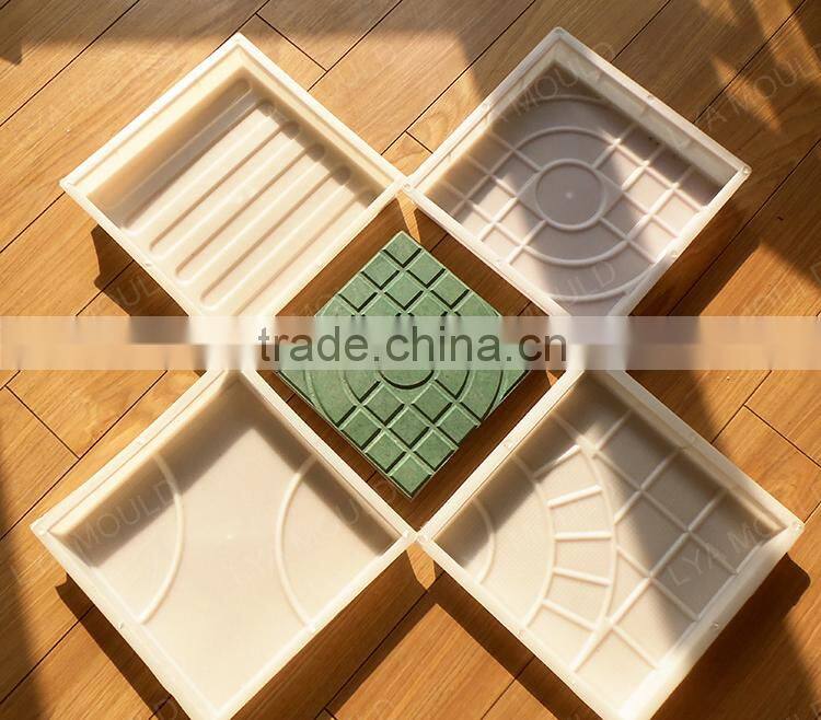 2016 High Quality PP Durable Moulds For Interlock Outdoor Tiles Different Shapes Sizes