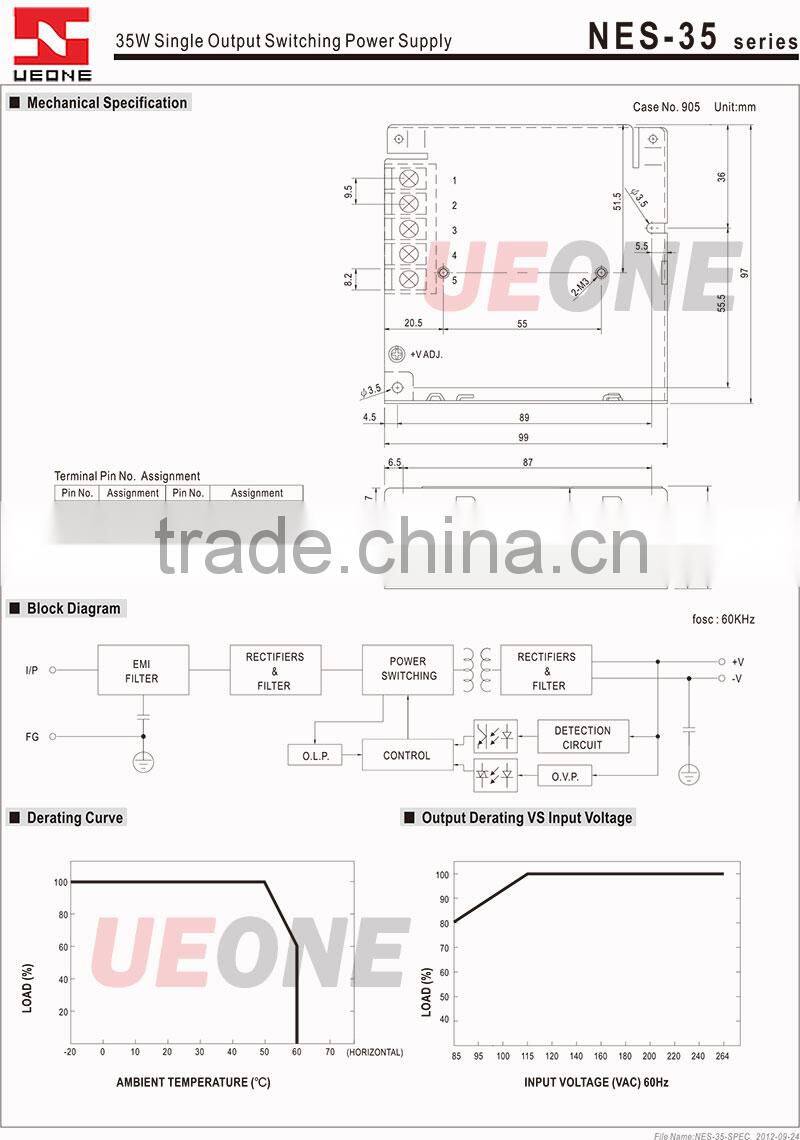 Hot sale 15w 5v 3a switching power supply of S-15-5