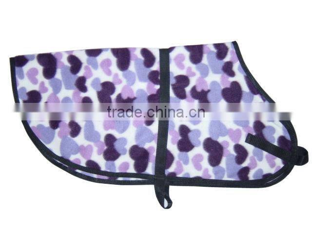 Winter pattern fleece dog coats